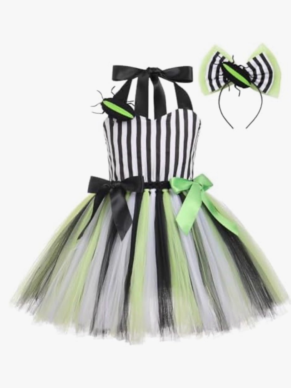 Beetle Juice inspired Kids Costume Tutu